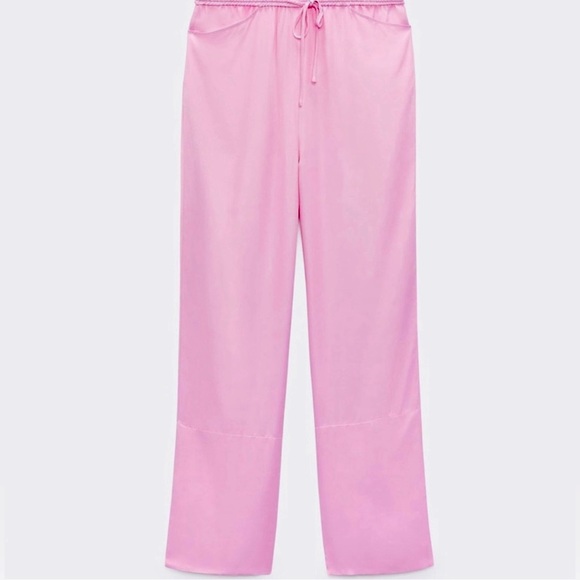 Zara Pants - Zara pink satin pants